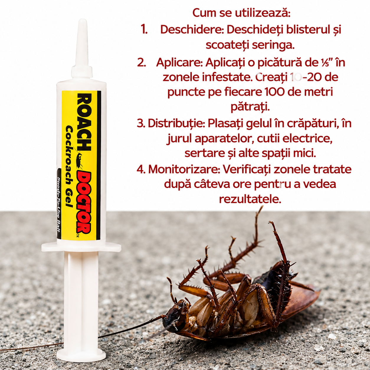 Soluție Inteligentă Anti-Gândaci 1+1 GRATIS